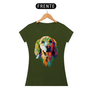 Nome do produtoBaby Look Golden Retriever Ilustração Cores