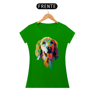 Nome do produtoBaby Look Golden Retriever Ilustração Cores