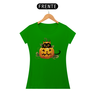 Nome do produtoBaby Look Gato Preto Halloween