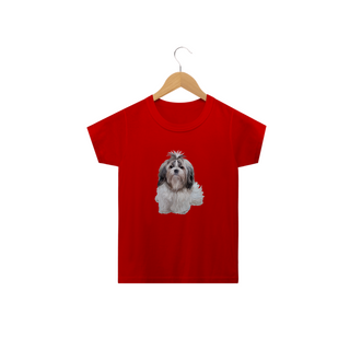 Nome do produtoCamiseta Infantil Shih Tzu Realista