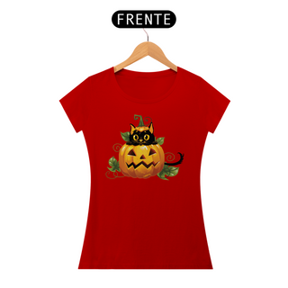 Nome do produtoBaby Look Gato Preto Halloween