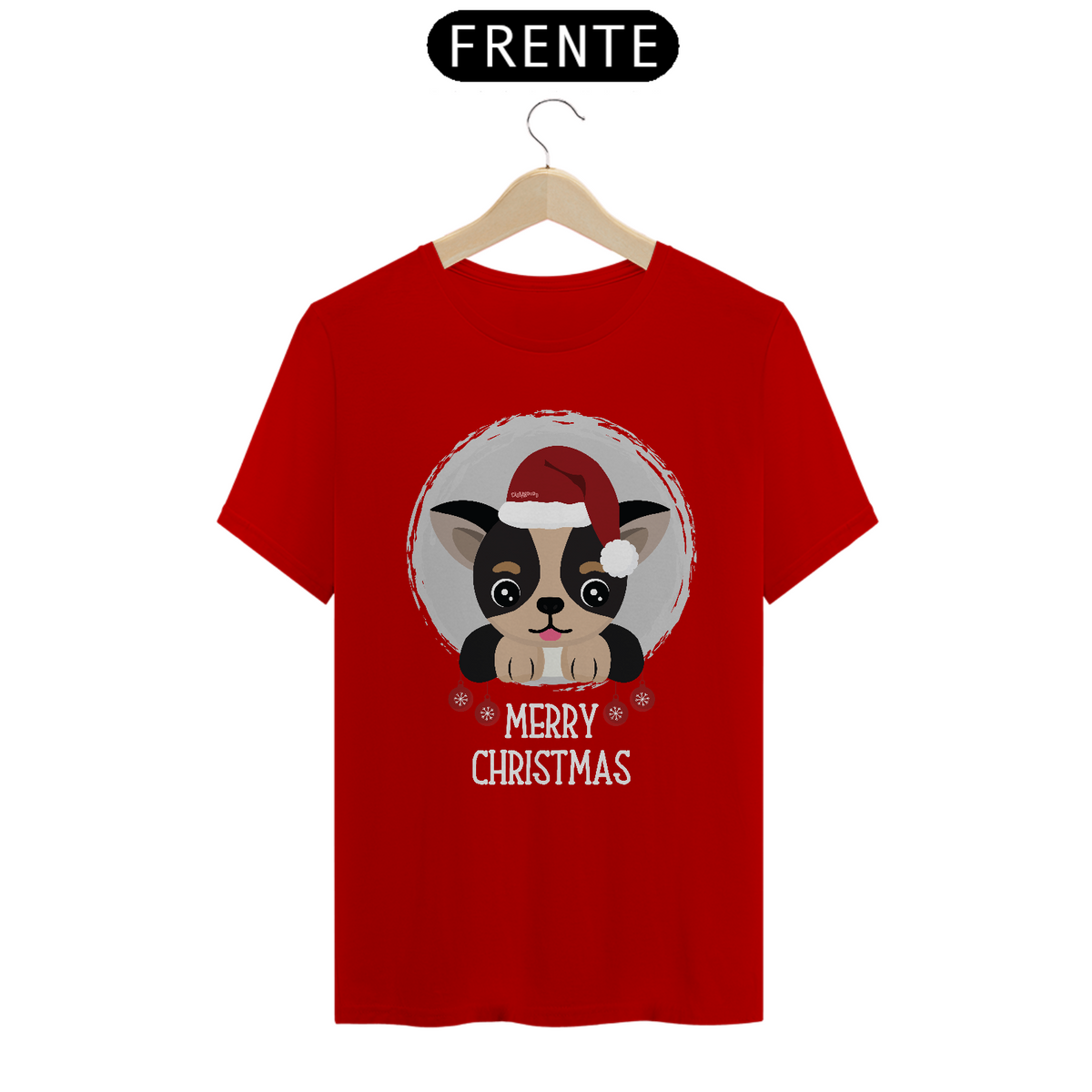 Nome do produto: Camiseta Cachorro Merry Christmas