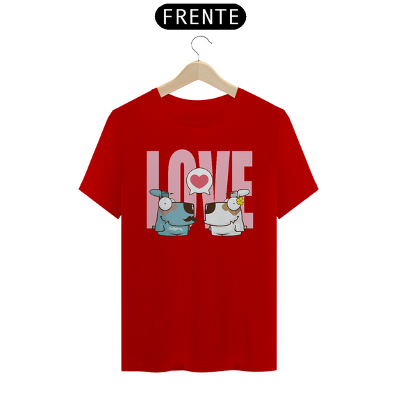 Camiseta Cachorro Casal Love