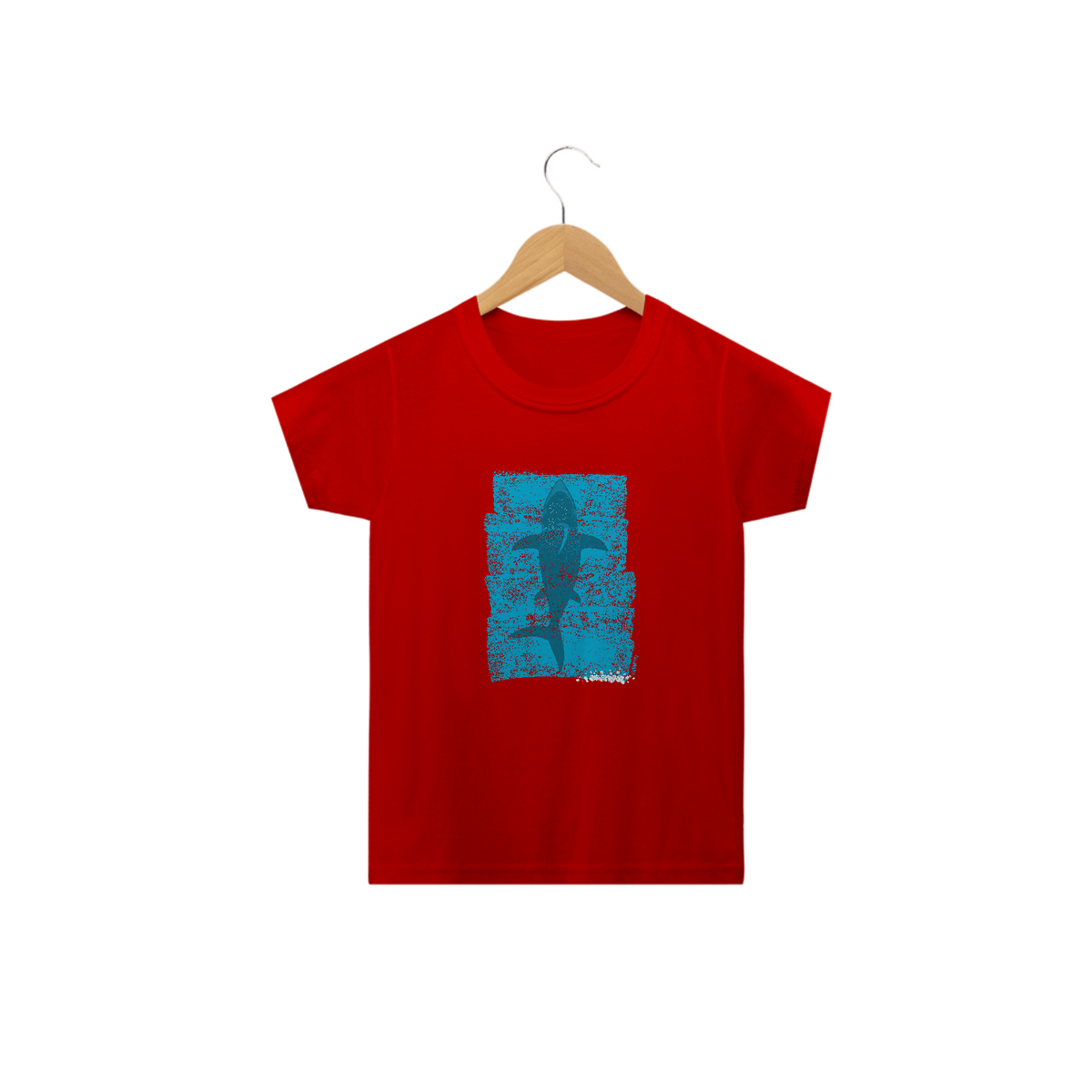 Nome do produto: Camiseta Infantil Tubarão - Modelo 1