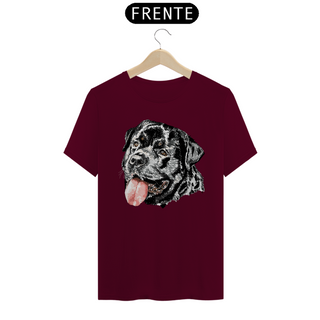 Nome do produtoCamiseta Rottweiler Cara Preta Pintura Digital