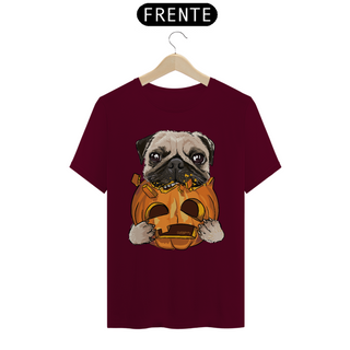 Nome do produtoCamiseta Pug Comendo uma Abóbora