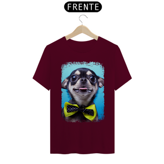 Nome do produtoCamiseta Chihuahua Preto de Gravatinha