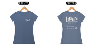 Nome do produtoT-SHIRT Estonada 1Gido - Fem | Estampa Costas - Jesus [Colors]