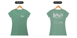 Nome do produtoT-SHIRT Estonada 1Gido - Fem | Estampa Costas - Jesus [Colors]