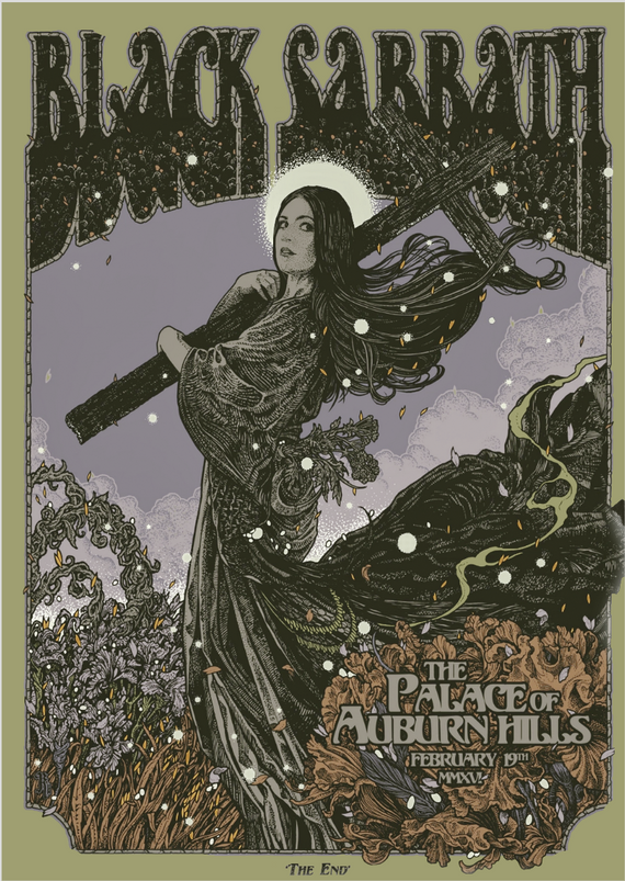 Poster Black Sabbath - The Palace of Auburn Hills