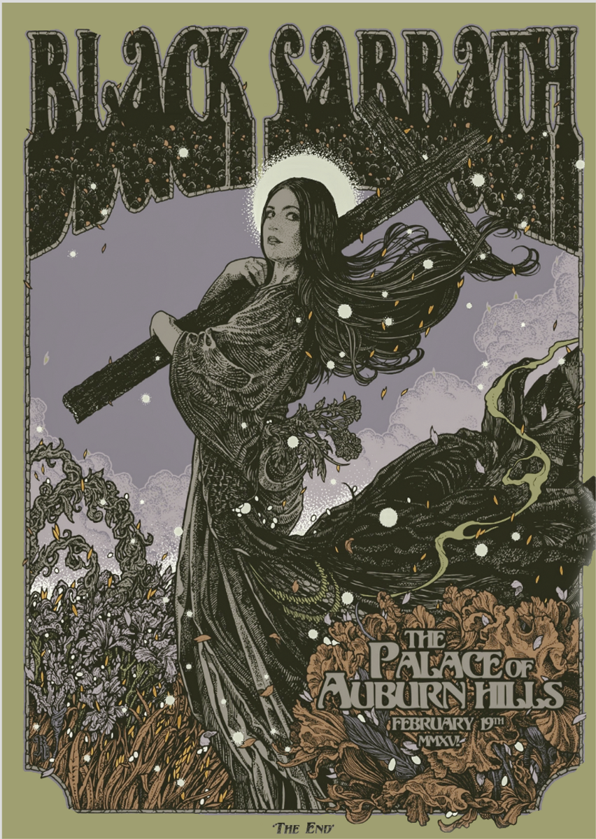 Nome do produto: Poster Black Sabbath - The Palace of Auburn Hills