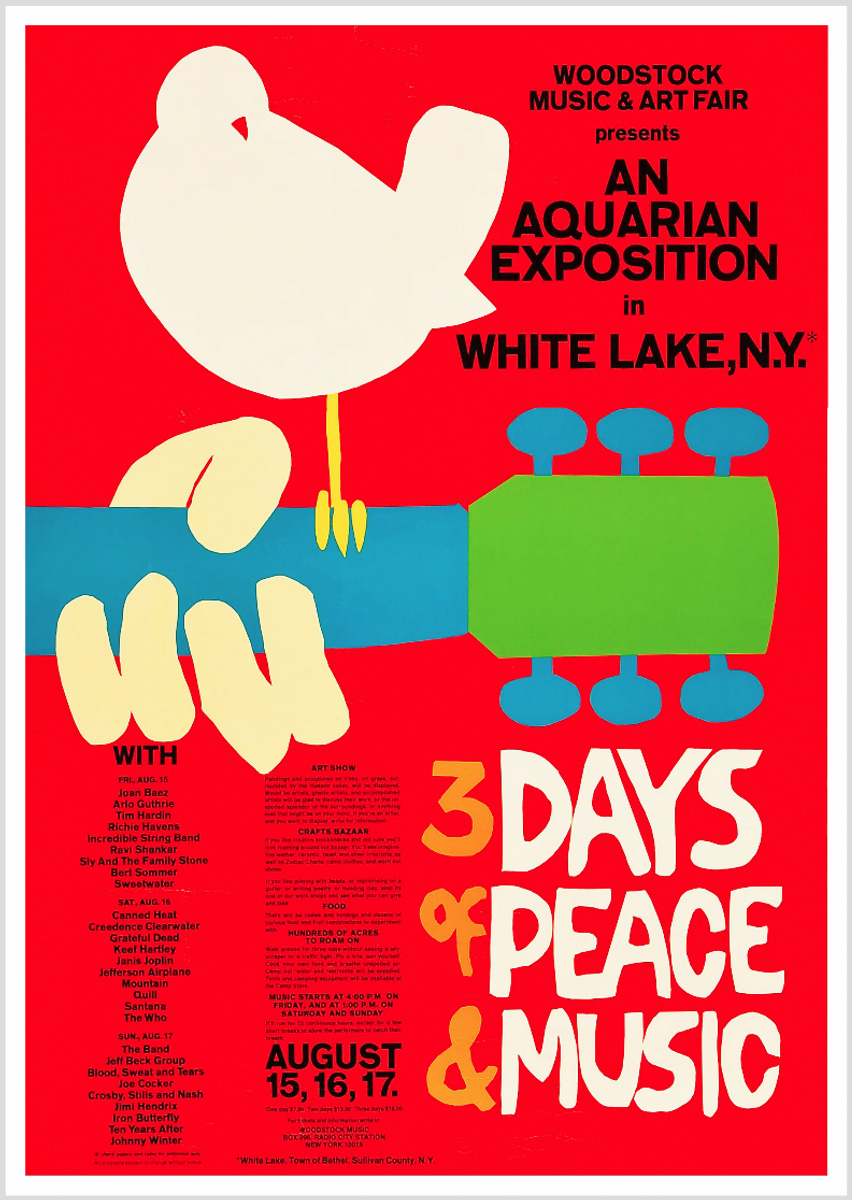 Nome do produto: Poster Woodstock