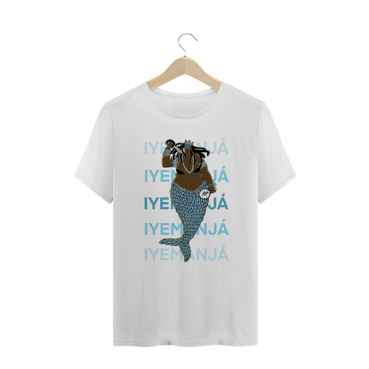 Nome do produto: T-Shirt Plus Size - Yemanjá