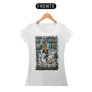 Nome do produtoCamiseta Feminina Qual é o som de quando Deus desce na terra?