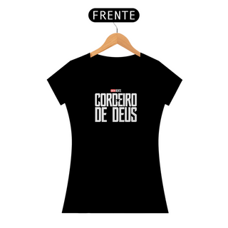 Nome do produtoCamiseta Feminina CORDEIRO DE DEUS / LIGA DA JUSTIÇA