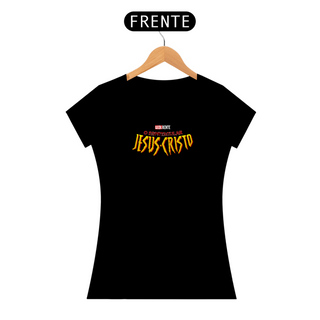 Nome do produtoCamiseta Feminina JESUS CRISTO / HOMEM ARANHA