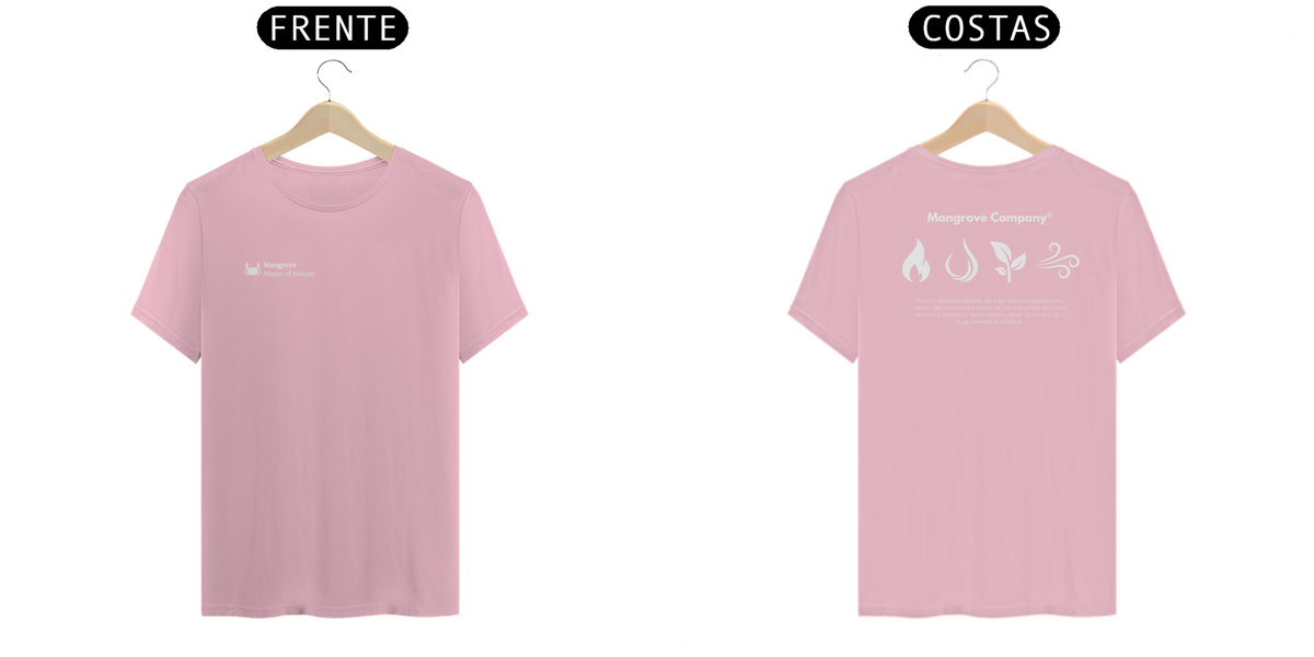 Nome do produto: Camiseta Rosa Bêbê Elementos