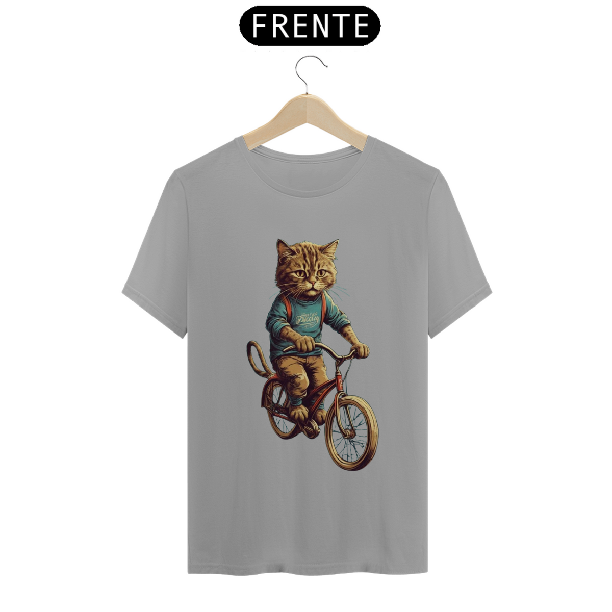 Nome do produto: Camiseta Quality - Gato Ciclista