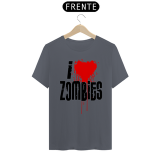 Nome do produtoCamiseta Personalizada Estampa I LOVE ZOMBIES