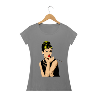 Nome do produtoCamiseta Personalizada Feminina Estampa AUDREY HEPBUM Smicking