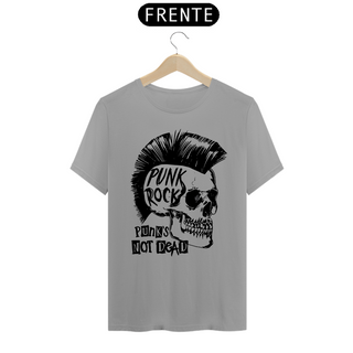 Nome do produtoCamiseta Personalizada Estampa CAVEIRA PUNKS NOT DEAD