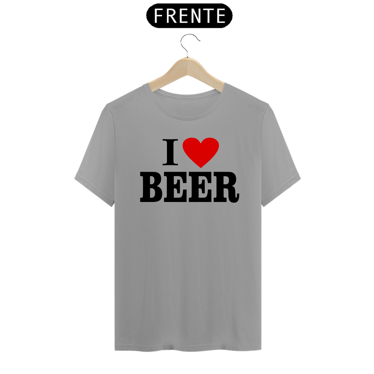 Nome do produto: Camiseta Personalizada Estampa I LOVE BEER