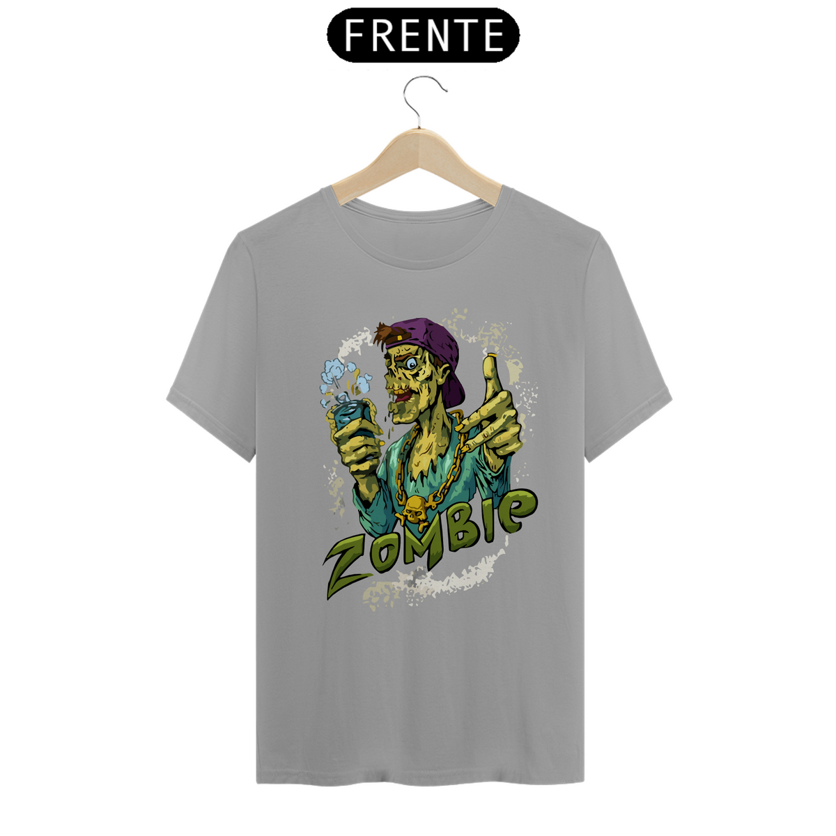 Nome do produto: Camiseta Personalizada Estampa ZOMBIE BOY Zumbi Boy