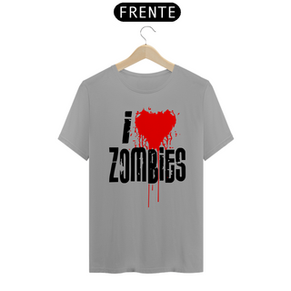 Nome do produtoCamiseta Personalizada Estampa I LOVE ZOMBIES