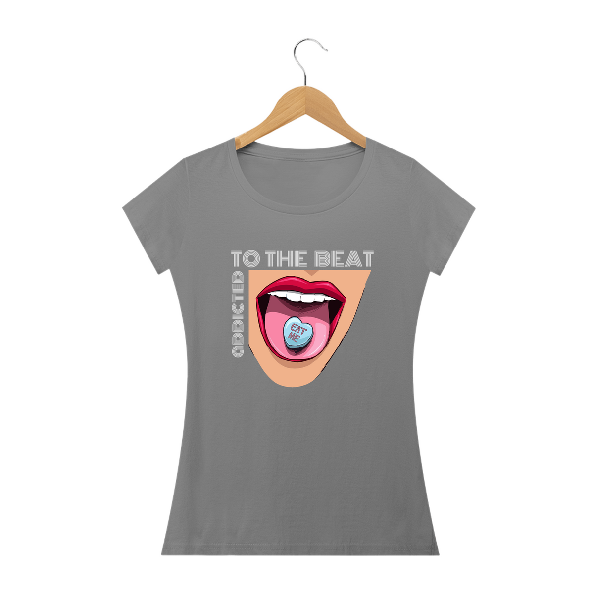 Nome do produto: BALA EAT ME - Camiseta Feminina Personalizada com Estampa XXX