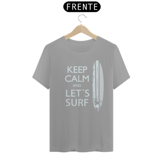 KEEP CALM SURF - Camiseta Personalizada com Estampa de Surf