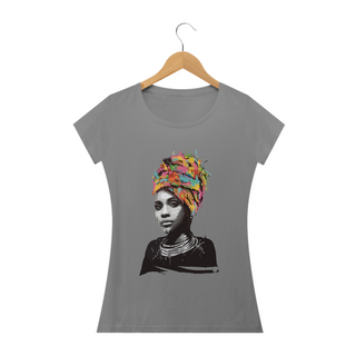 Nome do produtoMULHER AFRICANA - Camiseta Personalizada com Estampa Pop Art