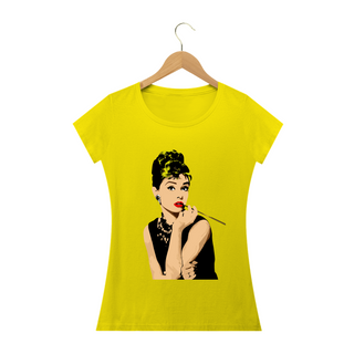 Nome do produtoCamiseta Personalizada Feminina Estampa AUDREY HEPBUM Smicking