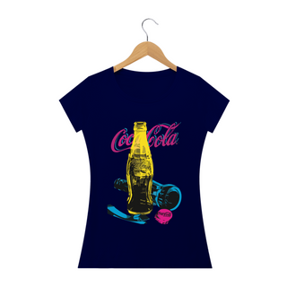 Nome do produtoCOCA-COLA NEON - Camiseta Personalizada com Estampa Pop Art