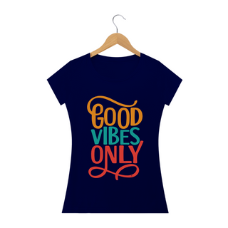Nome do produtoGOOD VIBES ONLY - Camiseta Personalizada com Estampa Zen