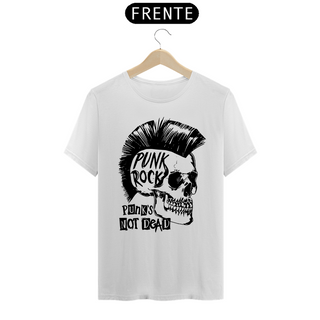 Nome do produtoCamiseta Personalizada Estampa CAVEIRA PUNKS NOT DEAD