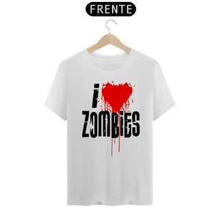 Nome do produtoCamiseta Personalizada Estampa I LOVE ZOMBIES