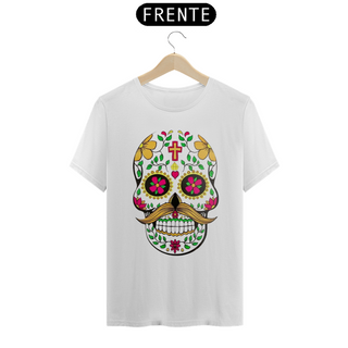 Camiseta Personalizada Estampa CAVEIRA MEXICANA Bigode