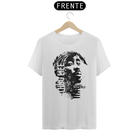 2 PAC - Camiseta Personalizada com Estampa de Banda