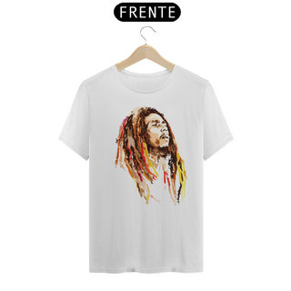 BOB MARLEY LOOKING - Camiseta Personalizada com Estampa de Bob Marley