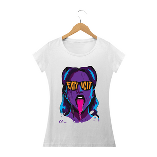 Nome do produtoEXPLICIT GIRL - Camiseta Personalizada com Estampa Pop Art