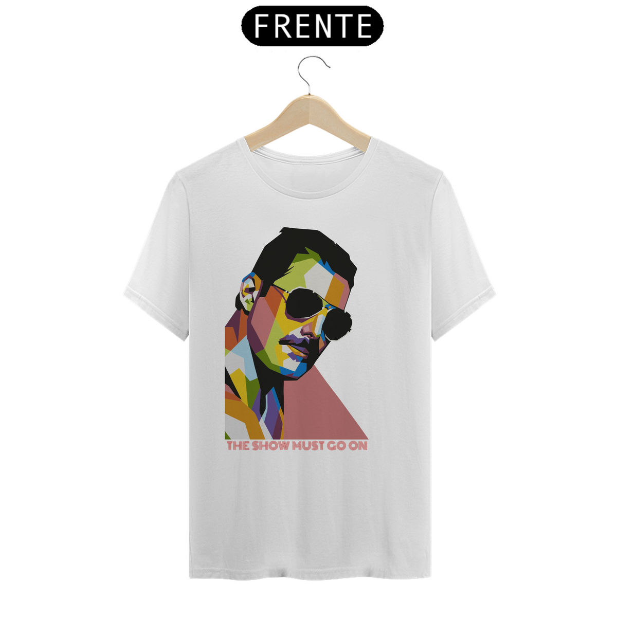 Nome do produto: FREDDIE MERCURY - Camiseta Personalizada com Estampa Pop Art