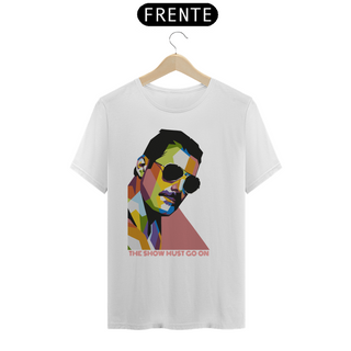 FREDDIE MERCURY - Camiseta Personalizada com Estampa Pop Art