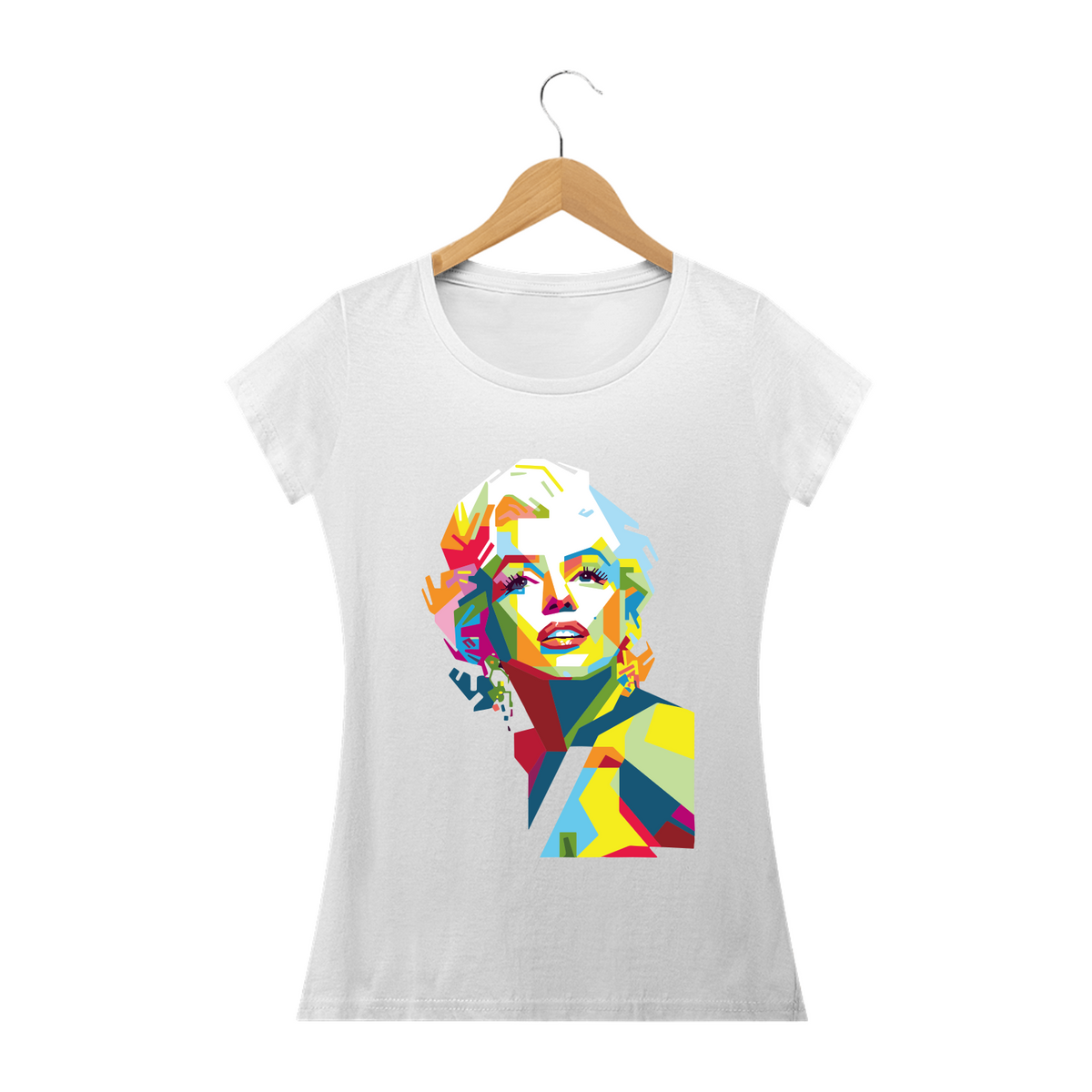 Nome do produto: MARILYN MONROE MONDRIAN - Camiseta Personalizada com Pop Art