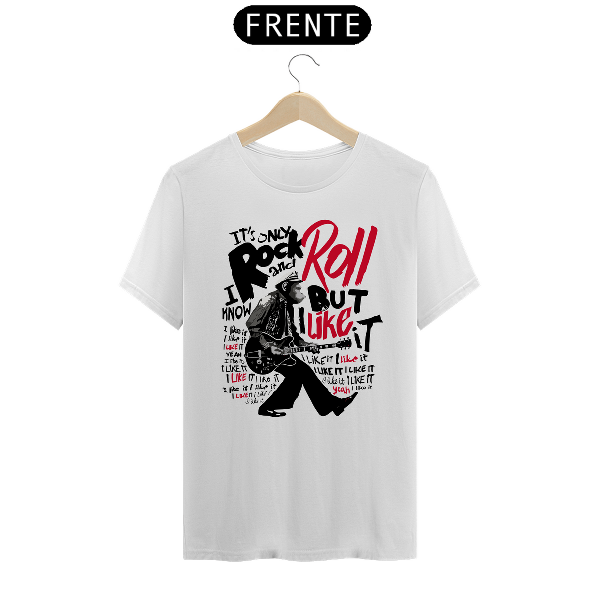 Nome do produto: R\'N\'R MONKEY - Camiseta Personalizada com Estampa de Rock