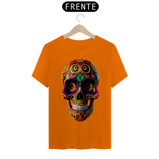 Nome do produtoCAVEIRA MEXICANA GREEN FLOWER - Camiseta Personalizada com Estampa de Caveira
