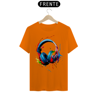 Nome do produtoCOLORFUL HEAD PHONES - Camiseta Personalizada com Estampa Geek