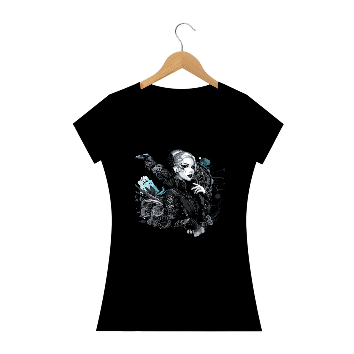 Nome do produto: Camiseta Personalizada Feminina  Estampa  GOTHIC BLOND