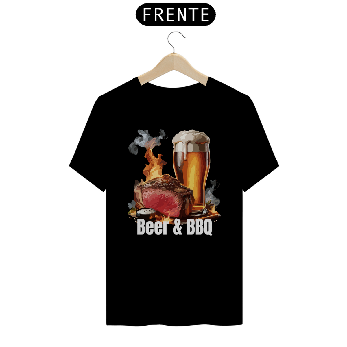 Nome do produto: Camiseta Personalizada  Estampa BBQ ENTRECOT
