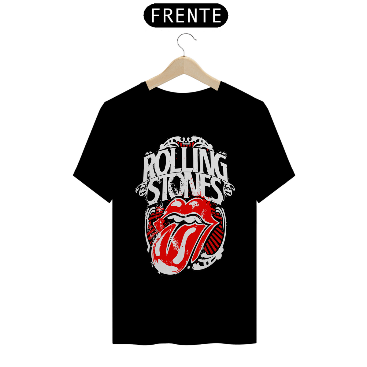 Nome do produto: Camiseta Personalizada Estampa ROLLING STONES 2024