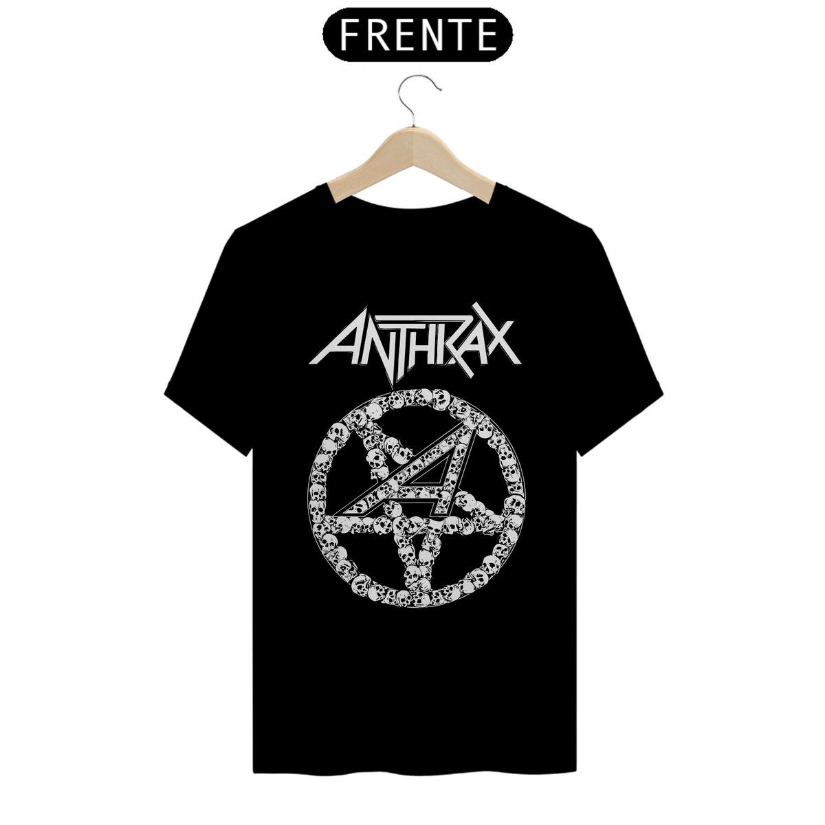 Nome do produto: ANTHRAX - Camiseta Personalizada com Estampa de Banda